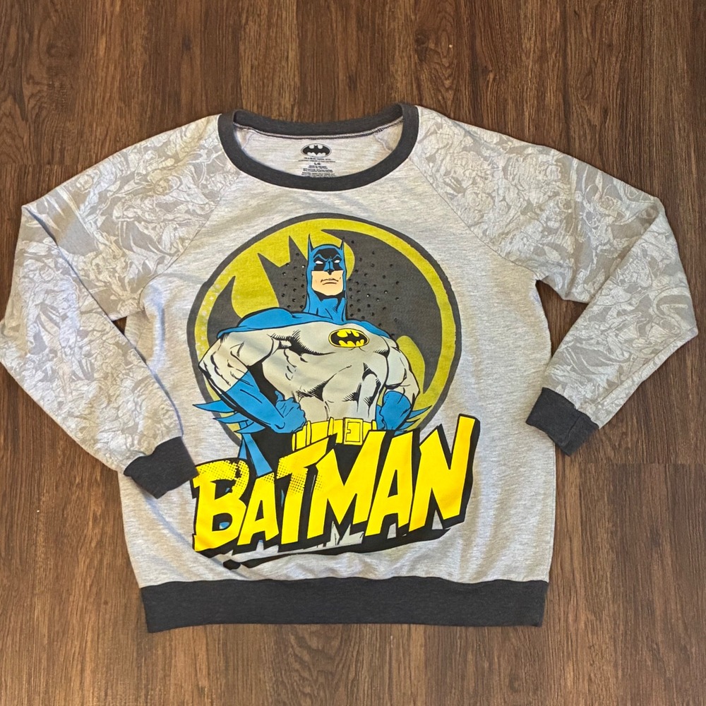 Batman Sweatshirt Adult Size Large EUC Vintage Rare DC Comics